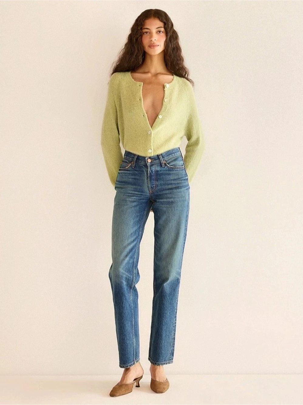 Doen Leone Jean Straight Leg Jeans Blue Waist 27